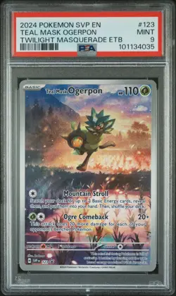 2024 POKEMON SVP EN-SV BLACK STAR PROMO 123 TEAL MASK OGERPON PSA 9 - Image 3