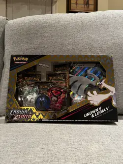 Pokemon TCG Crown Zenith Lugia v & Unown v Special Collection Sealed RARE - Image 1