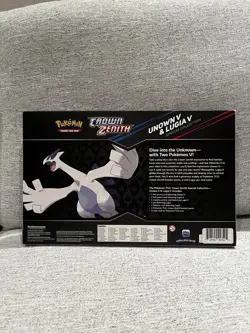 Pokemon TCG Crown Zenith Lugia v & Unown v Special Collection Sealed RARE - Image 2