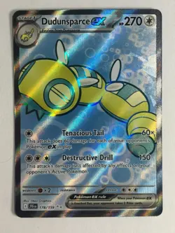 Pokemon TCG Journey Together Full Art Dudunsparce EX 178/159 Near Mint - Image 1
