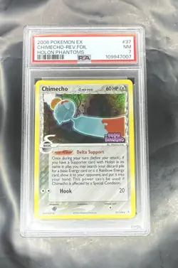 2006 Pokemon Chimecho - Reverse Holo - EX Holon Phantoms - 37/110 - PSA 7 - Image 1