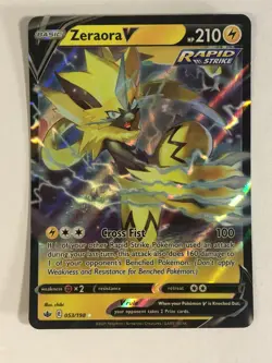 Pokemon TCG Chilling Reign Zeraora V 053/198 Near Mint - Image 1