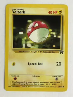 Pokemon TCG Team Rocket Voltorb 69/82 Near Mint - Image 1