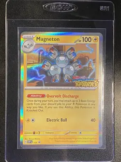 Magneton SVP 153 Black Star Promo Pokemon TCG Surging Sparks Prerelease Stamped - Image 3
