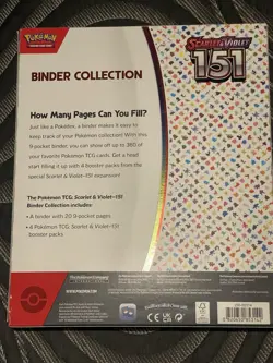 Nintendo Pokemon TCG Scarlet & Violet - 151 Binder Collection - 4 Packs SEALED 820650853142 - Image 2