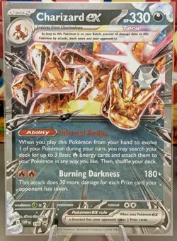 Charizard EX 196 Black Star Promo - Pokemon Scarlet & Violet - Holo - Image 2
