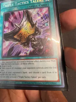 Triple Tactics Talent Misprint No Anubis Symbol RA01-EN063 Near Mint Yugioh TCG - Image 2