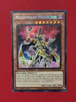 Yugioh! Nightmare Magician DUNE-EN025 1st Edition Secret Rare NM - Image 1