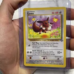 Pokemon Card: Eevee 51/64 1999 Common Non-Holo NM Vintage TCG Jungle Vtg Pokemon - Image 2