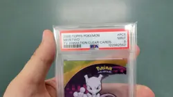 PSA MINT 9 - #150 MEWTWO - 2000 Topps Pokemon - TV Animation Clear Card #PC5 - Image 2