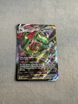 Pokemon TCG Rayquaza VMAX 111/203 SWSH07: Evolving Skies Ultra Rare Holo Card - Image 1