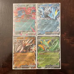 Pokemon Black Bolt and White Flare EX card lot - 4 Cards - NM - Image 1