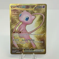 Mew ex 205/165 Scarlet & Violet 151 Full Art Secret Rare Holo Pokemon Card NM - Image 1