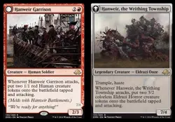 1 x Hanweir Garrison // Hanweir, the Writhing Township - Eldritch Moon - NM-Mint - Image 1