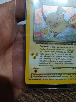 Pokemon Raichu Obscur 83/82 French Dark Raichu Holo Secret Rare Team Rocket - Image 3