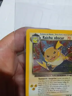 Pokemon Raichu Obscur 83/82 French Dark Raichu Holo Secret Rare Team Rocket - Image 4