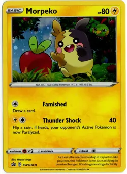 Pokemon - Chilling Reign Cosmos Holo Promo Morpeko SWSH031 NM - Image 1