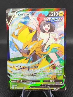 Pokemon Zeraora V TG16/TG30 SWSH12: Silver Tempest Trainer Gallery Ultra Rare NM - Image 1