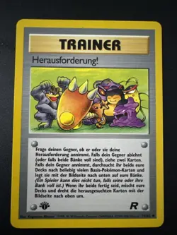 Pokemon German 1st Edition Trainer Challenge! #74 Team Rocket 2000 WOTC Vintage - Image 1