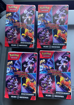 Pokemon Scarlet & Violet Destined Rivals Booster Bundle Box Sealed set of 4 - Image 1