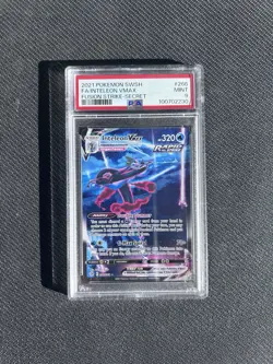 PSA 9 Inteleon Vmax 266 Alt Art Secret Holo Rare Fusion Strike SWSH Pokemon - Image 2