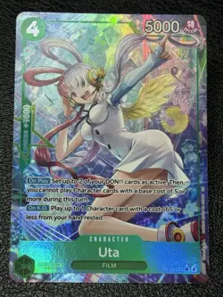 Uta (Alt Art) OP13-023 SR Carrying on His Will - ONE PIECE Card Game ENGLISH NM - Image 1