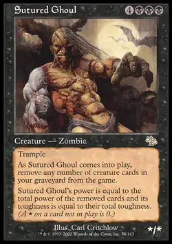 Magic the Gathering MTG Sutured Ghoul (73) Judgment LP - Image 1