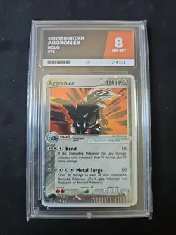 Pokemon TCG Aggron EX Sandstorm Holo Rare Card 95/100 Ace 8 - Image 1