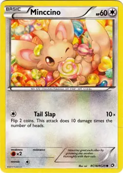 Minccino RC18/RC25 Legendary Treasures Pokemon Card NM - Image 1