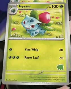 POKEMON TCG IVYSAUR CARD MY FIRST BATTLE BULBASAUR DECK ENGLISH Rare Promo - Image 1