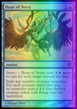 Magic the Gathering MTG Hour of Need (40) Journey into Nyx LP FOIL - Image 1