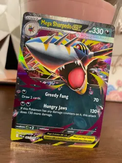 Pokemon TCG Mega Sharpedo EX 061/094 English Phantasmal Flames Card NM - Image 1