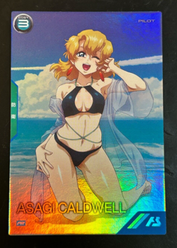 Gundam ARSENAL BASE Card PR-231(PR) ASAGI CALDWELL BANDAI Prism JAPAN TCG - Image 1