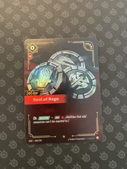 FOIL Riftbound Seal Of Rage card 040/298 League of legends- English - Image 1