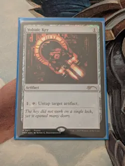 Mtg VOLTAIC KEY FOIL ENGLISH Graphic Novel Insert Media Promo NM 0011 NM EX - Image 1