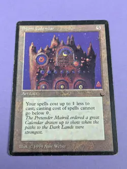 MTG Magic the Gathering: The Dark: Stone Calendar #111 Rare - MP - Image 1