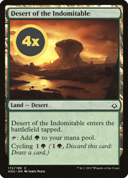 MTG Playset Desert of the Indomitable ** Hour of Devastation ** English (NM) - Image 1