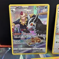 Pokemon Card Astral Radiance Lot Trainer Gallery Mightyena Abomasnow Hoothoot - Image 2