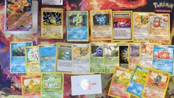 Lotto POKEMON 250+ Carte Con VINTAGE/Holo Rare (Gradata/Charizard) - Image 5