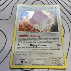 Pokemon BLISSEY 5/123 HOLO RARE | MP Play | Mysterious Treasures | 2007 - Image 3