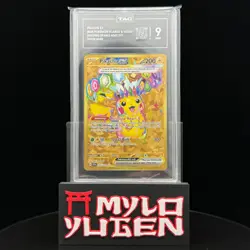 Pikachu ex MINT 9 Hyper Rare #247/191 Surging Sparks Pokemon TAG Graded English - Image 1