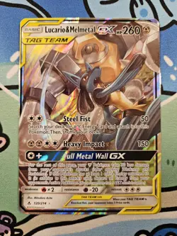 Pokemon TCG: Lucario & Melmetal GX Ultra Rare (120/214) Unbroken Bonds NM - Image 2