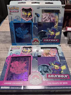 Pokemon 2023 World Championships Deck Sets London Edition Palkia and Mew Sealed - Image 1