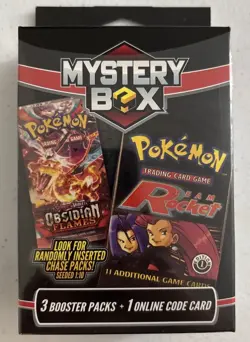 NEW Sealed Pokemon Team Rocket Mystery Box 3 Booster Packs (Seeded Chase Pack) - Image 1