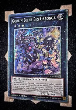 Goblin Biker Big Gabonga MP25-EN002 Starlight Rare 1st Edition Yugioh - Image 1
