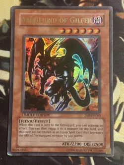 Yugioh: Archfiend Of Gilfer - JMP-EN003 - Ultra Rare - Limited Edition - MP - Image 1