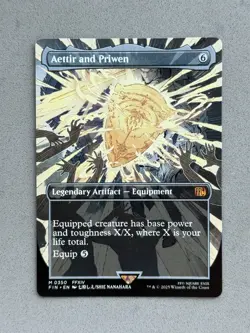 Aettir and Priwen #350 Borderless Mythic Regular MTG Final Fantasy FIN - NM - Image 1