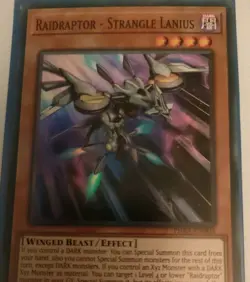 Raidraptor - Strange Lanius PHRA-EN005 Super Rare Holo YuGiOh MINT/Near Mint - Image 1