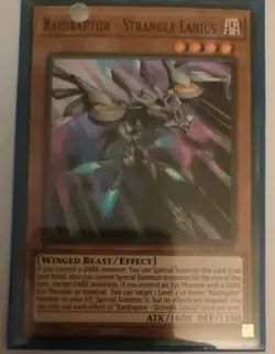 Raidraptor - Strange Lanius PHRA-EN005 Super Rare Holo YuGiOh MINT/Near Mint - Image 2