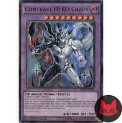 Yugioh Contrast HERO Chaos SDHS-EN041 Ultra Rare 1st Edition LP - Image 1